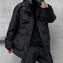 Load image into Gallery viewer, Dark Multi-pocket Functional Techwear Jacket
