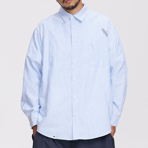 Japanese Striped Lapel Pocket Shirt