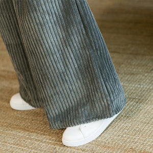 Thickened Corduroy Wide-leg Straight Pants