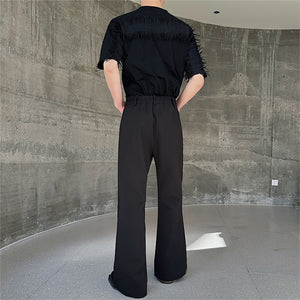 Straight Fit Loose Flared Trousers