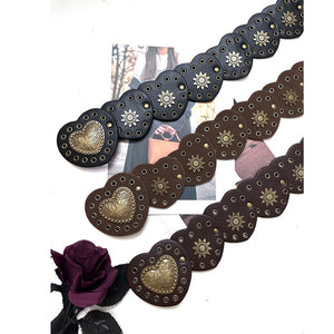 Heart Rivet Metal Belt