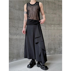 Irregular Men's Loose Skirt