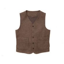 Load image into Gallery viewer, Vintage Tweed Wool Oversized Casual Vest
