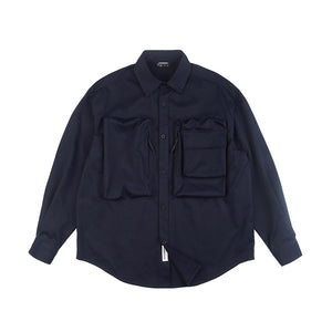 Japanese Loose Big Pocket Shirt