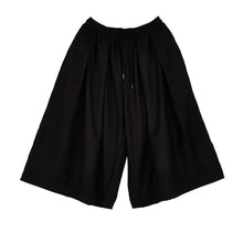 Load image into Gallery viewer, Drawstring Elastic Waist Pleated Solid Culottes
