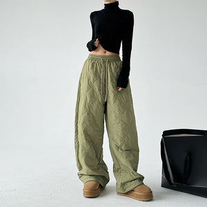 Thickened Cotton Drawstring Loose Casual Pants