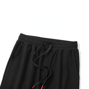 Drawstring Phoenix Embroidered Pants