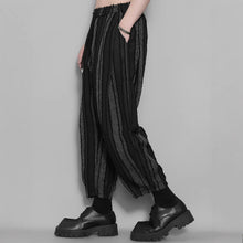 Load image into Gallery viewer, Striped Loose Tassel Casual Pants

