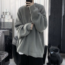 Load image into Gallery viewer, Loose Round Neck Solid Color Sweater
