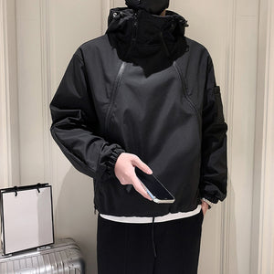 Men's Loose Hooded Workwear Casual Jacket