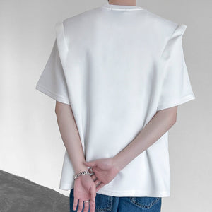 Summer Shoulder Pad Short-sleeved T-shirt