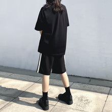 Load image into Gallery viewer, Summer Black Loose Casual Shorts
