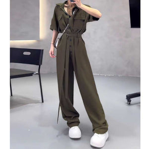 Loose Wide-Leg Casual Jumpsuit