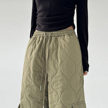 Load image into Gallery viewer, Multi-pocket Workwear Cotton Thickened Wide-leg Pants
