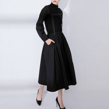 Load image into Gallery viewer, Irregular Detachable Black Vintage Dress
