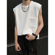 Load image into Gallery viewer, Vertical Striped Pocket Casual Vest
