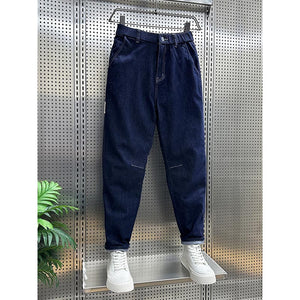 Denim Harem Straight Pants