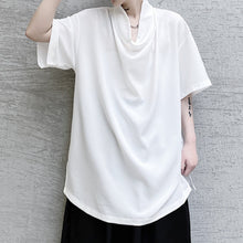 Load image into Gallery viewer, Piles Collar Solid Color T-shirt
