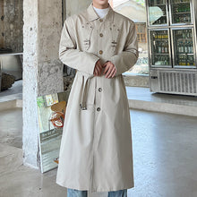 Load image into Gallery viewer, Single Breasted Long Trench Coat
