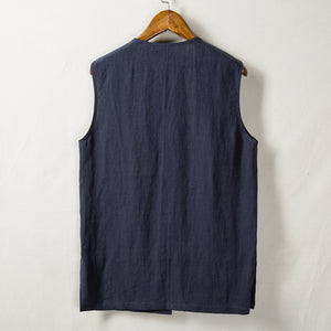 Loose Linen Casual Vest