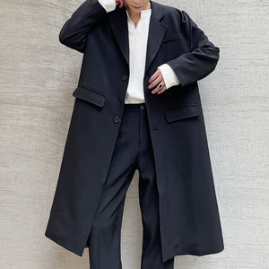 Shoulder Button Mid Length Trench Coat