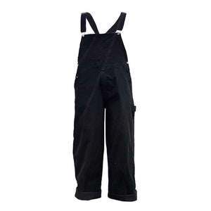 Solid Color Simple Straight Leg Overalls