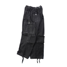 Load image into Gallery viewer, Loose Wide Leg Denim Cargo Casual Straight Leg Pants
