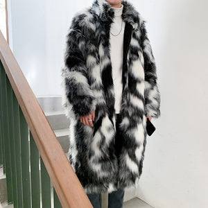 Winter Faux Fur Mid-length Coat