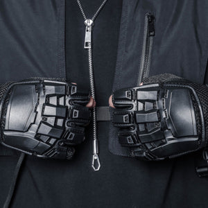 Dark Warrior Motorcycle Riding Half Finger Gloves