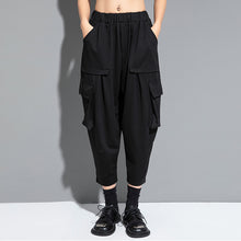 Load image into Gallery viewer, Large Pocket Casual Loose Harem Pants
