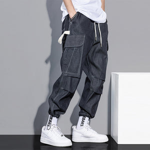 Drawstring Drawstring Loose Harem Multi-pocket Cargo Pants