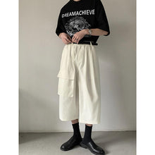 Load image into Gallery viewer, Summer Loose Wide Leg Cargo Cropped Pants
