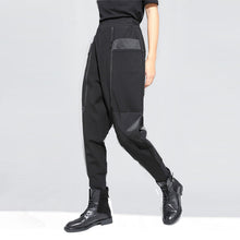 Load image into Gallery viewer, Thick Fleece Stitching Zipper Pocket Harem Pants
