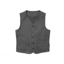 Load image into Gallery viewer, Vintage Tweed Wool Oversized Casual Vest
