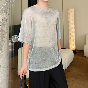 Breathable Tulle Short Sleeve T-Shirt