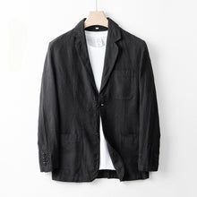 Load image into Gallery viewer, Japanese Linen Loose Casual Suit Jacket
