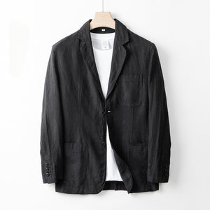 Japanese Linen Loose Casual Suit Jacket