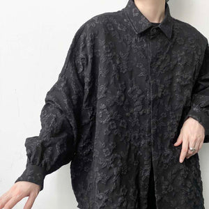 Embossed Embossed Long Sleeve Shirt