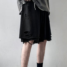 Load image into Gallery viewer, Layered Distressed Track Shorts
