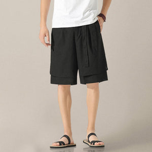 Summer Breathable Cotton Linen Shorts