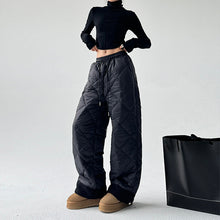 Load image into Gallery viewer, Padded Straight Loose Warm Cotton Trousers
