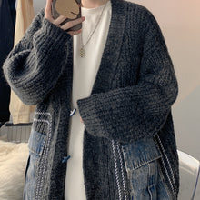 Load image into Gallery viewer, Lazy Denim Pocket Patchwork Sweater Jacket
