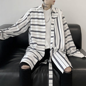 Striped Long-sleeved Casual Shirt