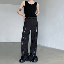 Load image into Gallery viewer, Straight Zipper Casual Floor Mopping Pants
