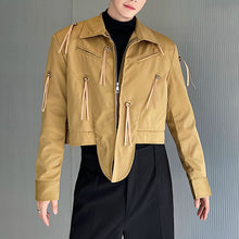 Load image into Gallery viewer, Irregular Fringe Cropped Jacket
