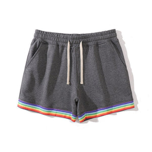 Cotton Sport Rainbow Print Shorts