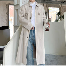 Load image into Gallery viewer, Single Breasted Long Trench Coat
