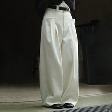 Load image into Gallery viewer, Double Pleat Wide-leg High-rise Tailored Trousers
