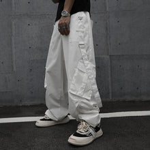 Load image into Gallery viewer, Street Ribbon Decorated Straight Trousers
