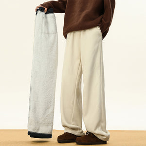 Thick Cotton Casual Corduroy Straight Wide-leg Pants